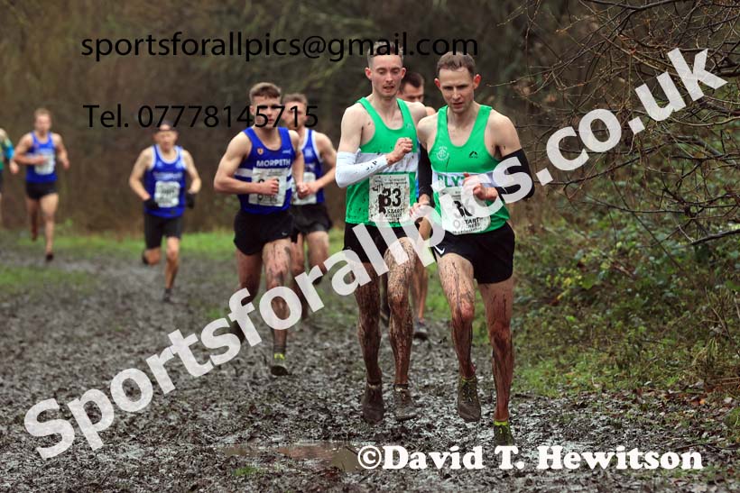 Senior mens 2023 North Eastern Cross Country Champs., Temple Park, South Shields. Photo: David T. Hewitson/Sports for All Pics